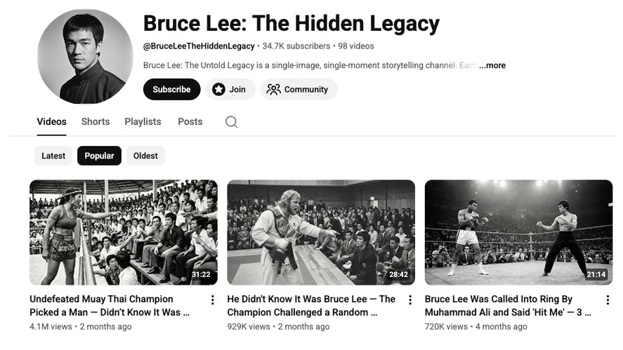 Bruce Lee The Hidden Legacy channel avatar