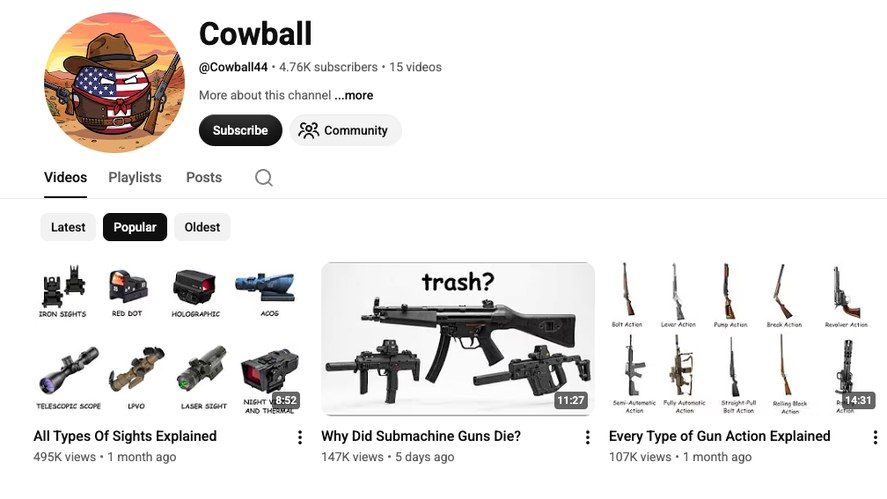 Cowball channel avatar