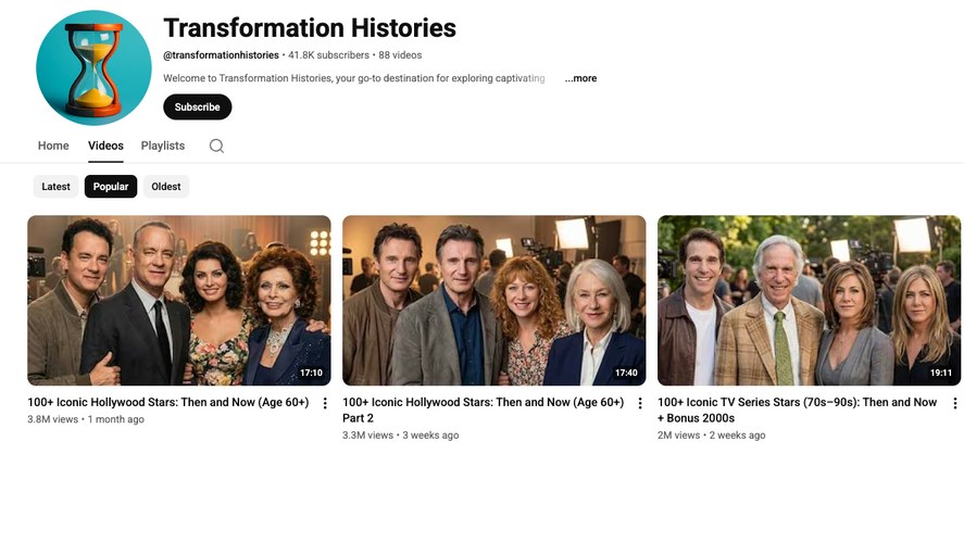 Transformation Histories channel avatar